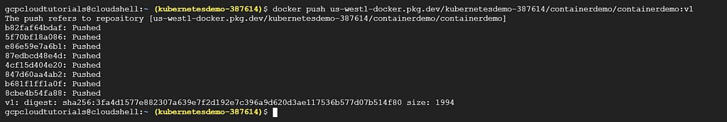 Artifactory Resgitry push
