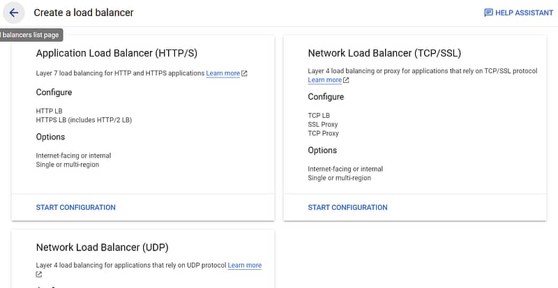 load balancer in gcp