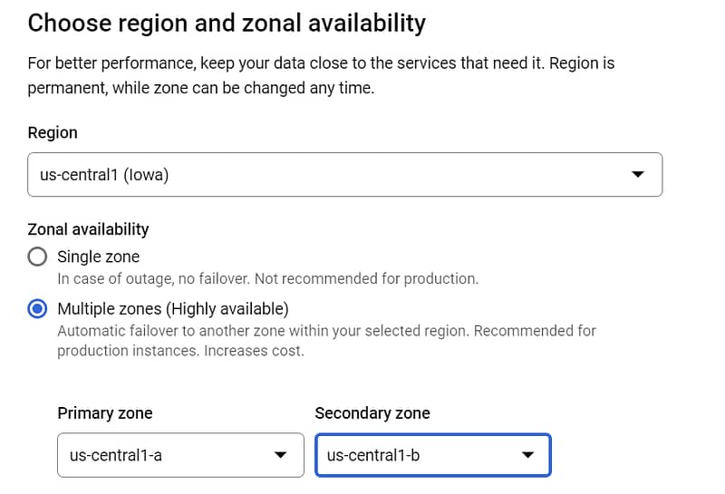 Database availability