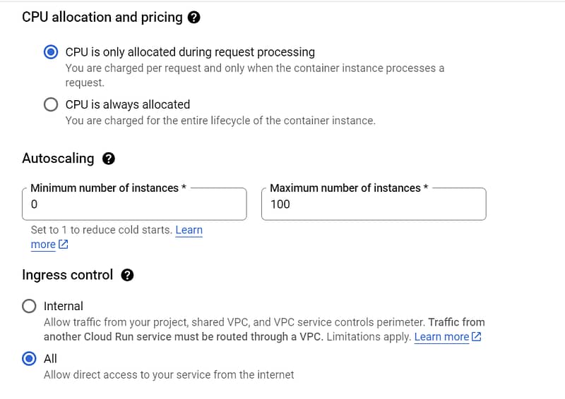 CPU allocation and pricing