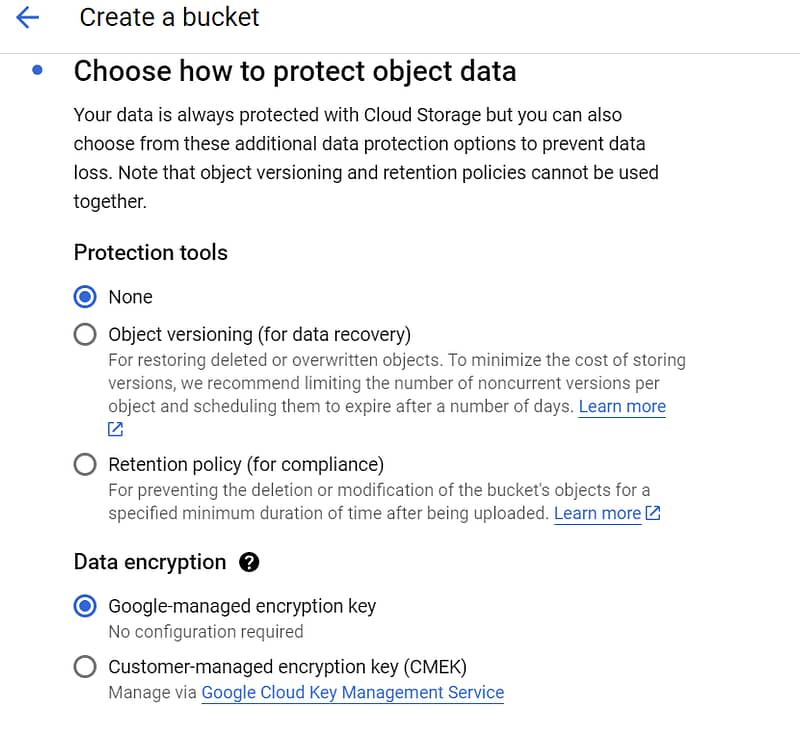 Google Cloud Storage Encryption